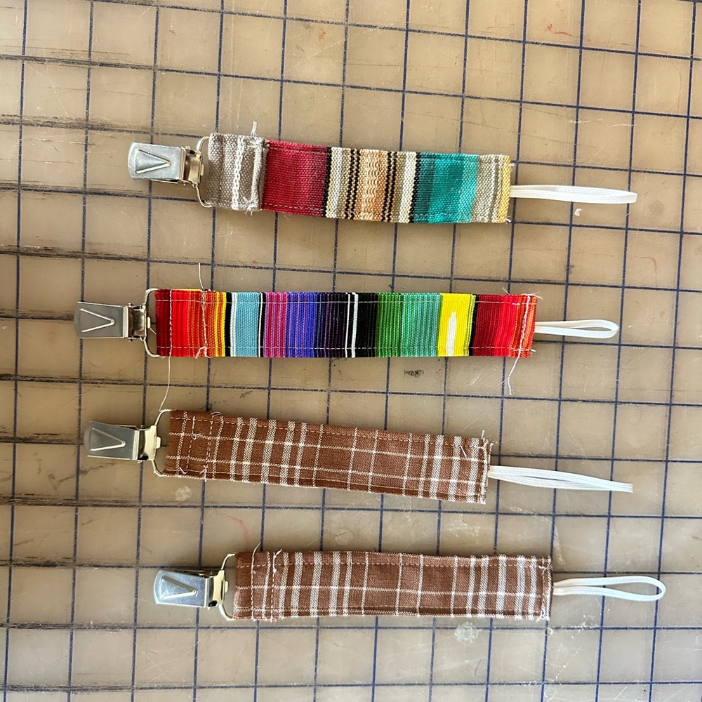 Western Pacifier Clips Set